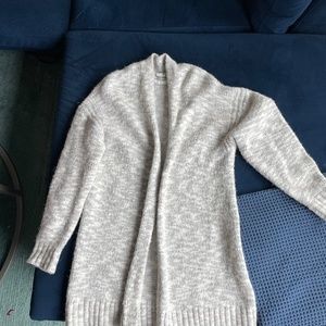 Joie gray and white oversized sweater